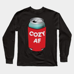 Cozy AF Cozy Can Design Long Sleeve T-Shirt